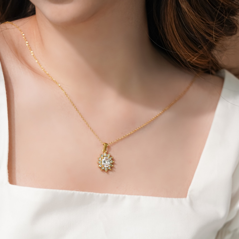 RUBY CRYSTAL NECKLACE